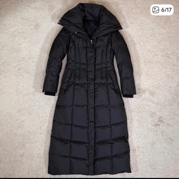 Cole Haan Medium Puffer Long Coat NAVY *and* BLACK Size M - Picture 4 of 7